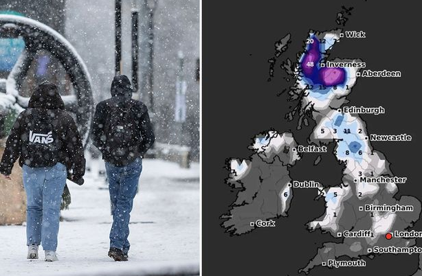 UK Faces Freezing Temperatures and Snowfall as Cold Weather Hits
