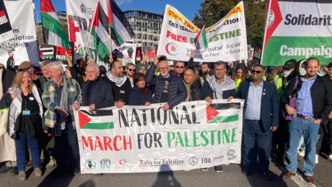 Five Arrested as Thousands March in London for Gaza Ceasefire