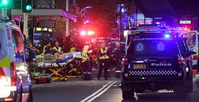 Sydney knife attacker shot dead by police after killing six at shopping centre