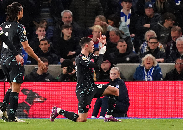 Brighton 0-4 Man City: Phil Foden Bags Brace as Champions Respond to Arsenal in Premier League Title Race