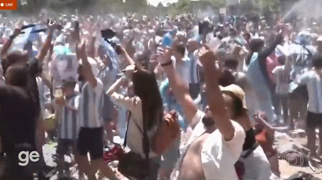 World Cup Final: Argentina Fans Celebrate Messi’s Early Penalty
