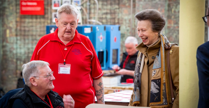 Princess Royal Marks Reopening of Renovated Poppy Factory