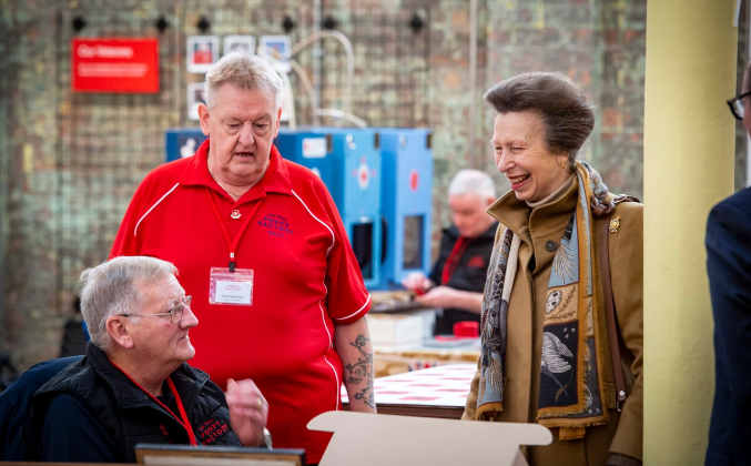 Princess Royal Marks Reopening of Renovated Poppy Factory