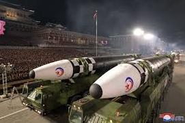 North Korea Exhibits Nuclear Power During Pyongyang Military Parade