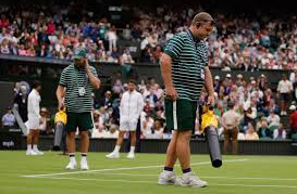 Leaf Blowers Deployed on Centre Court During Djokovic’s Wimbledon Match